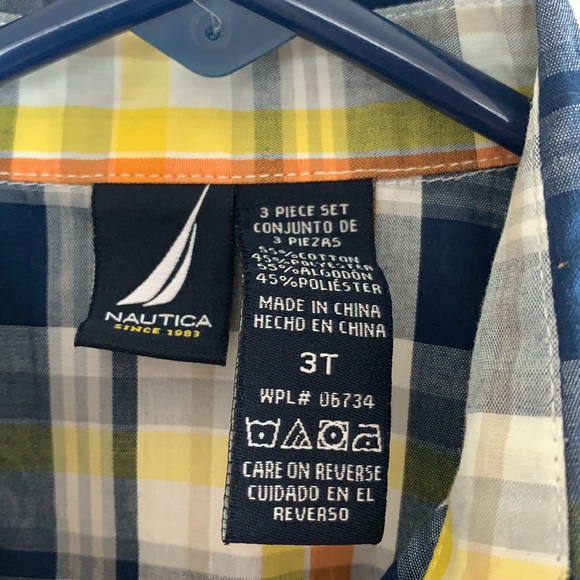 Boys Sz 3T Nautica Button Down Shirt - Picture 5 of 5